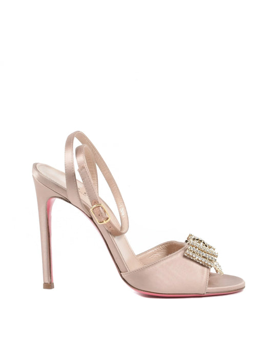 Satin Bow Sandal - Blush - Which Mark