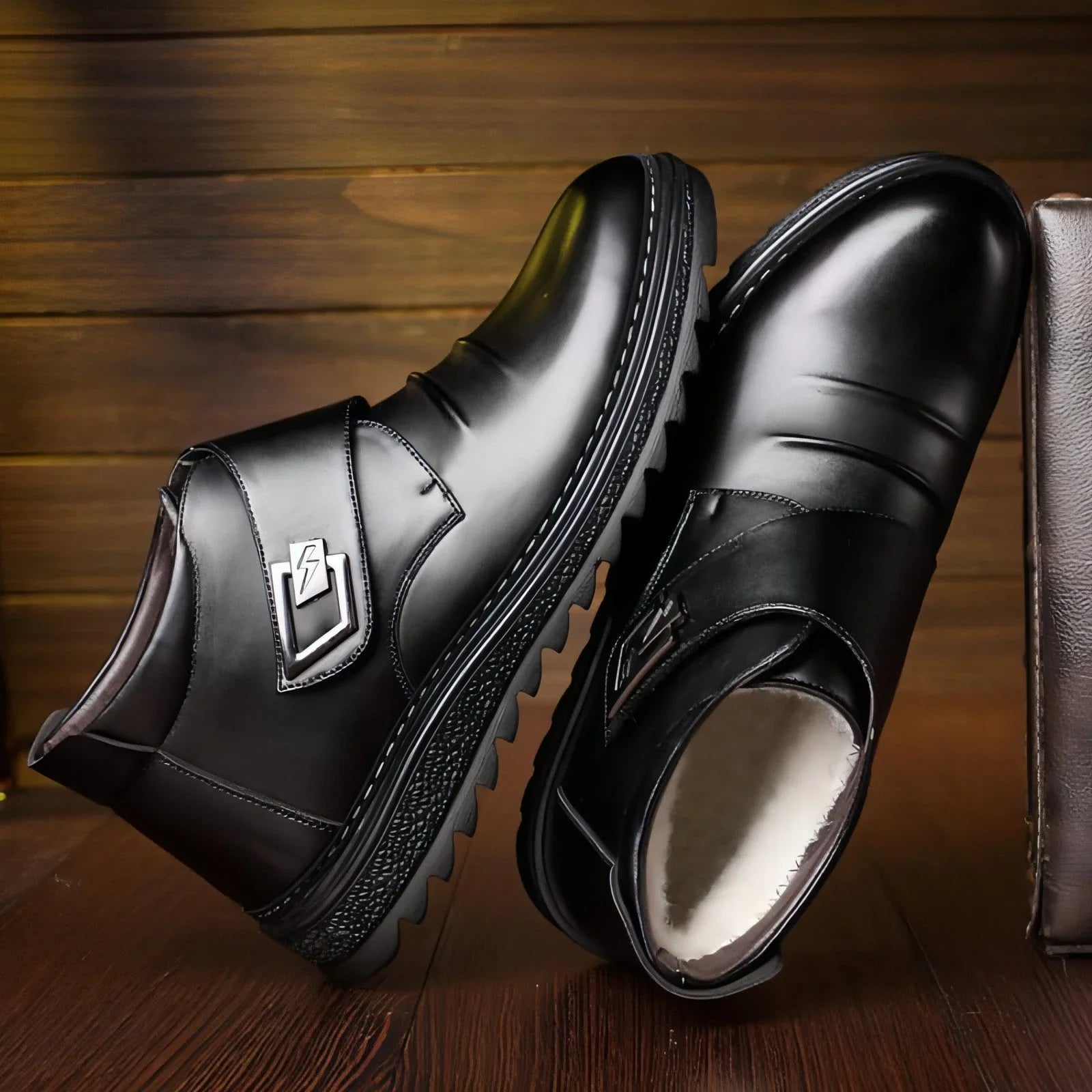 High-top shoes plus cashmere men's shoes - Which Mark