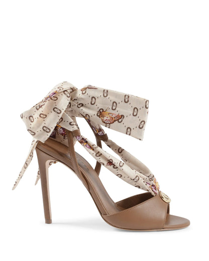 Evelyn Silk Printed Heel - Which Mark
