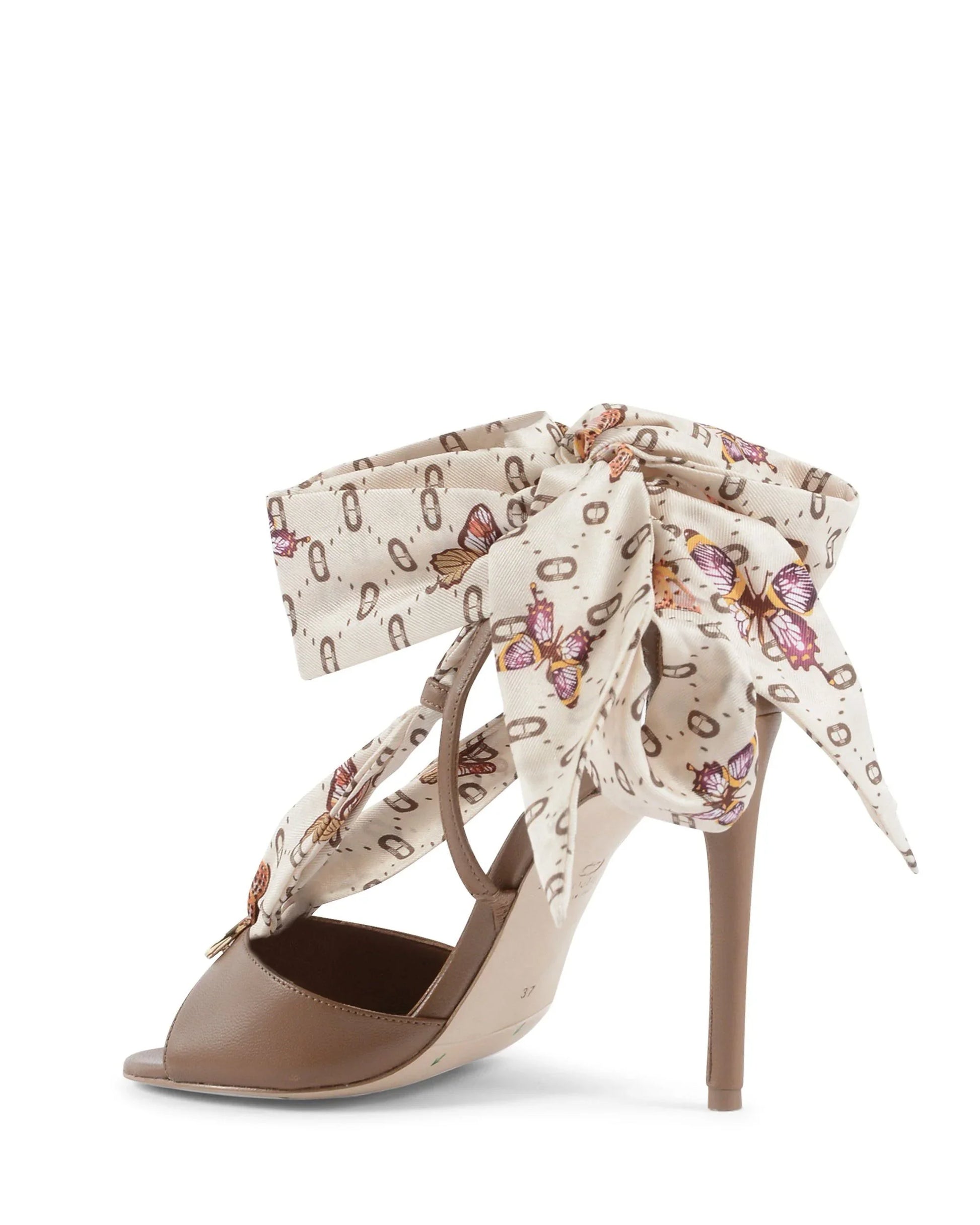 Evelyn Silk Printed Heel - Which Mark