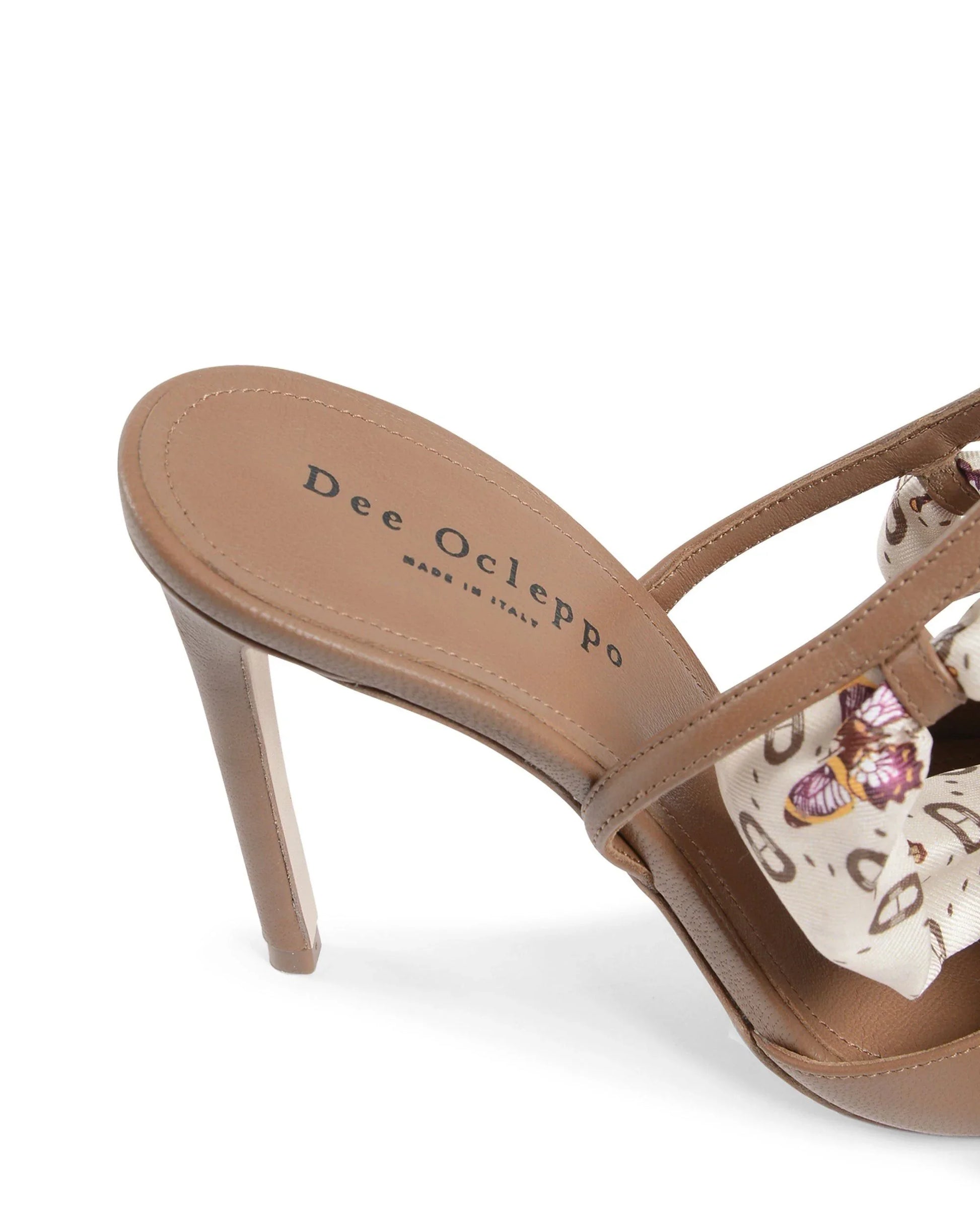 Evelyn Silk Printed Heel - Which Mark