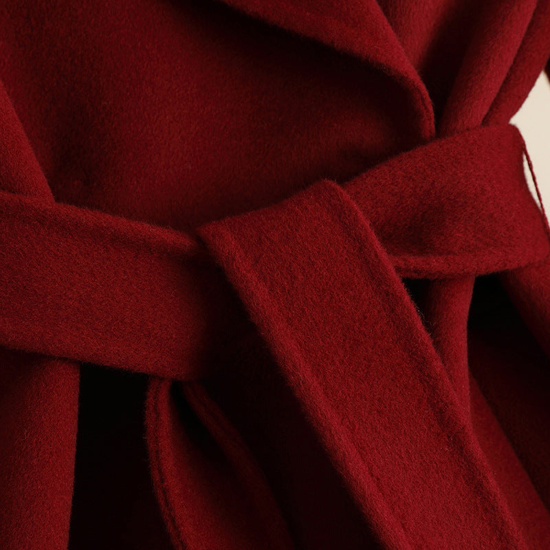 Autumn & Winter Temperament Korean Wool Coat for Women – Elegant & - Which Mark