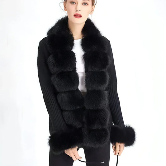 Placket Cuff Detachable Women's Jacket - Which Mark