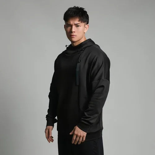 High Collar Sports Sweater For Men Loose - Which Mark