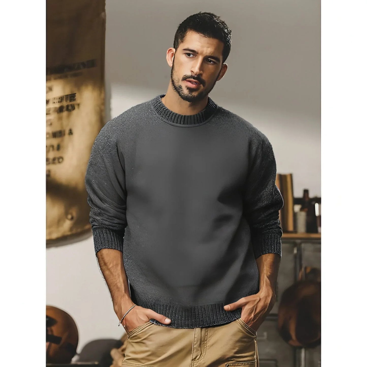 A.1 Men's Inner Wear Base Knitwear Sweater - Which Mark