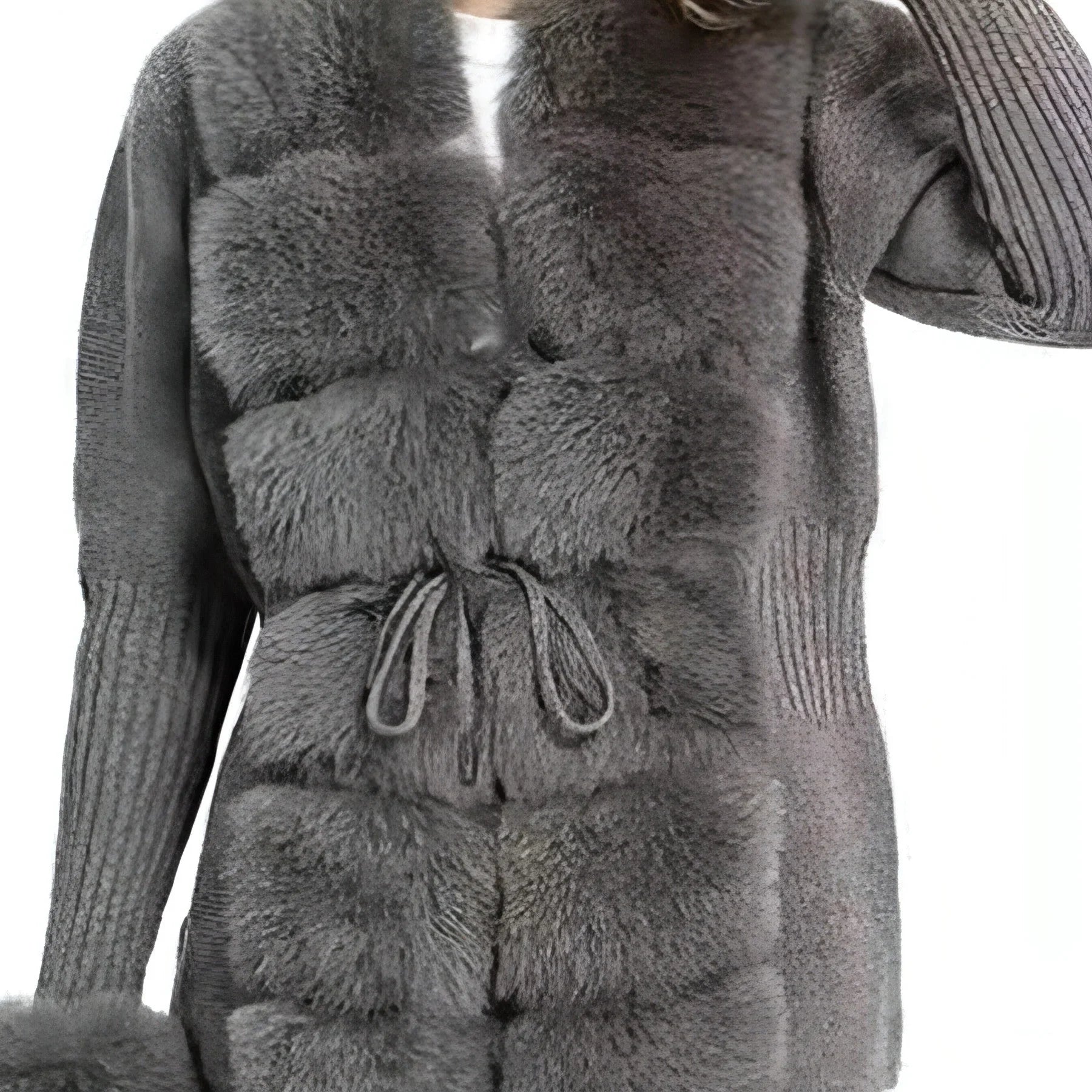 Placket Cuff Detachable Women's Jacket - Which Mark