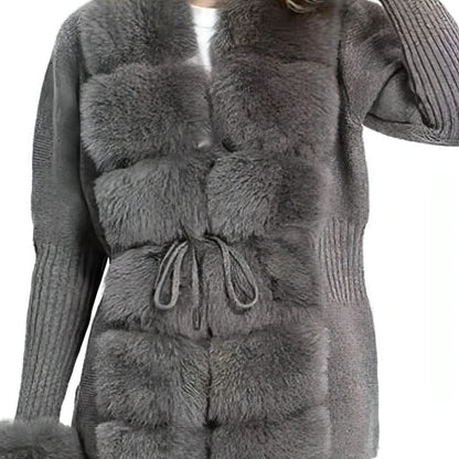 Placket Cuff Detachable Women's Jacket - Which Mark