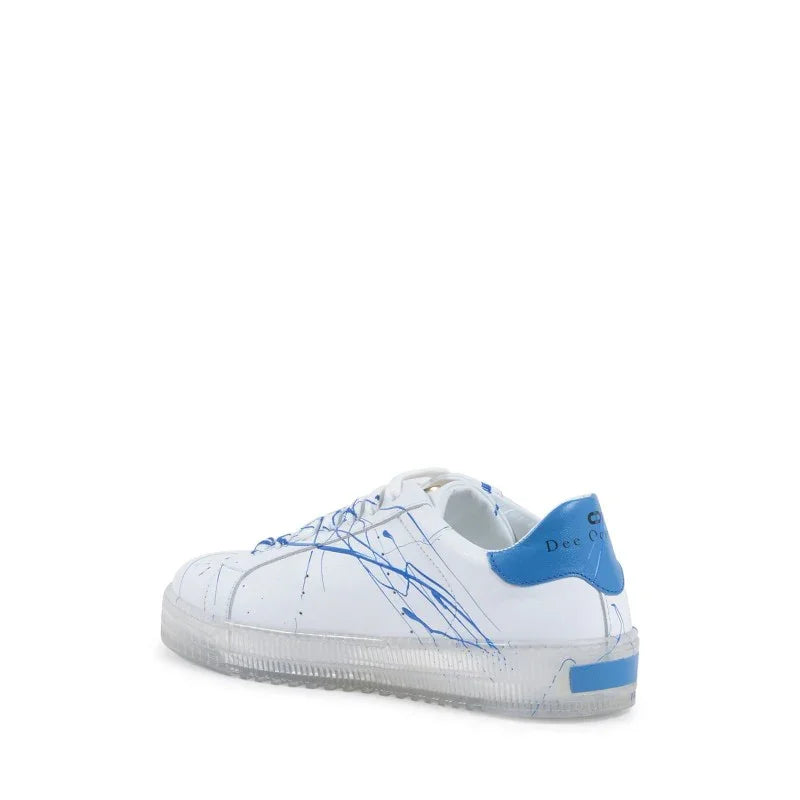 Splatter Sneaker - White Light Blue - Which Mark