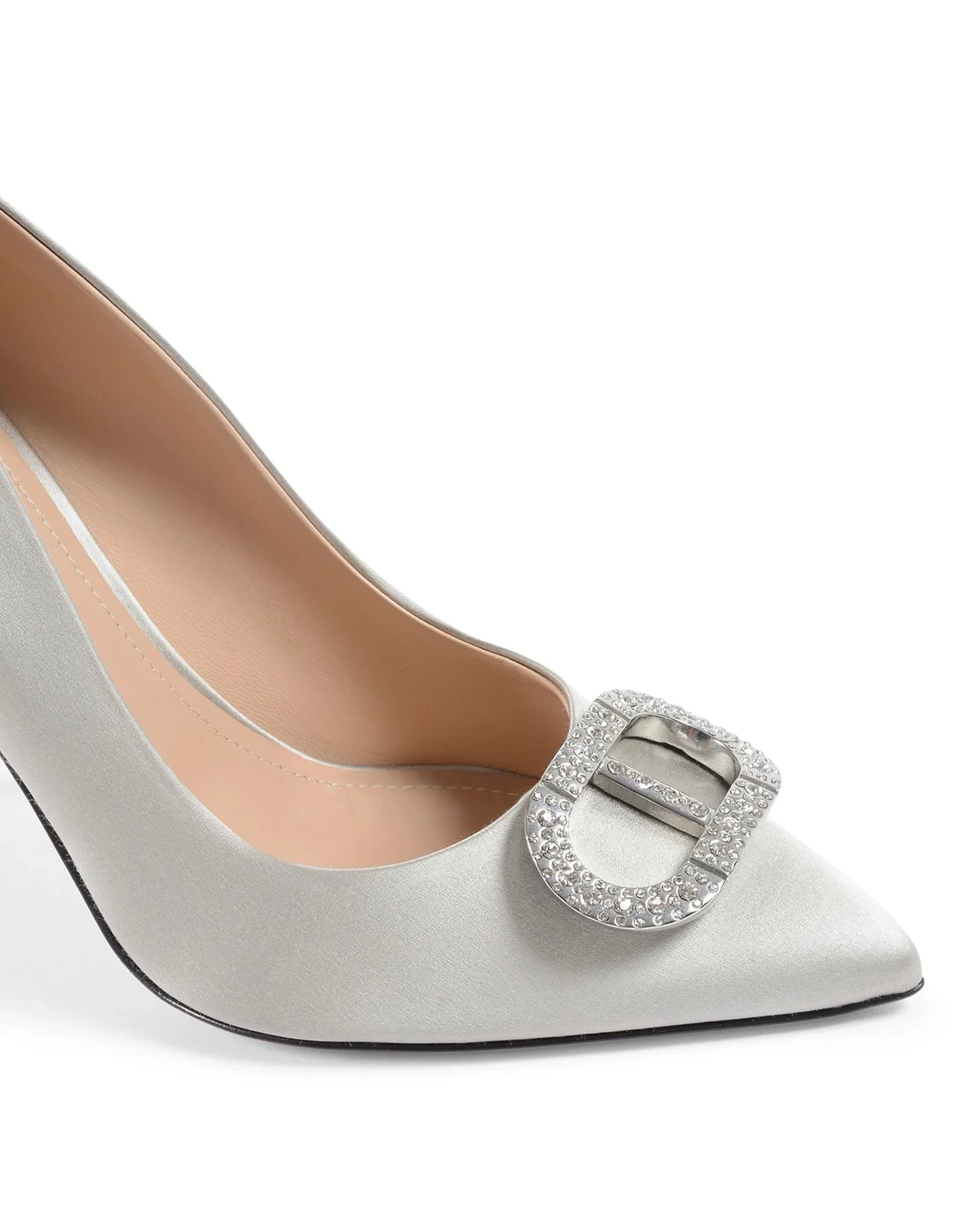 Cindarella Satin Pump - Grey - Which Mark