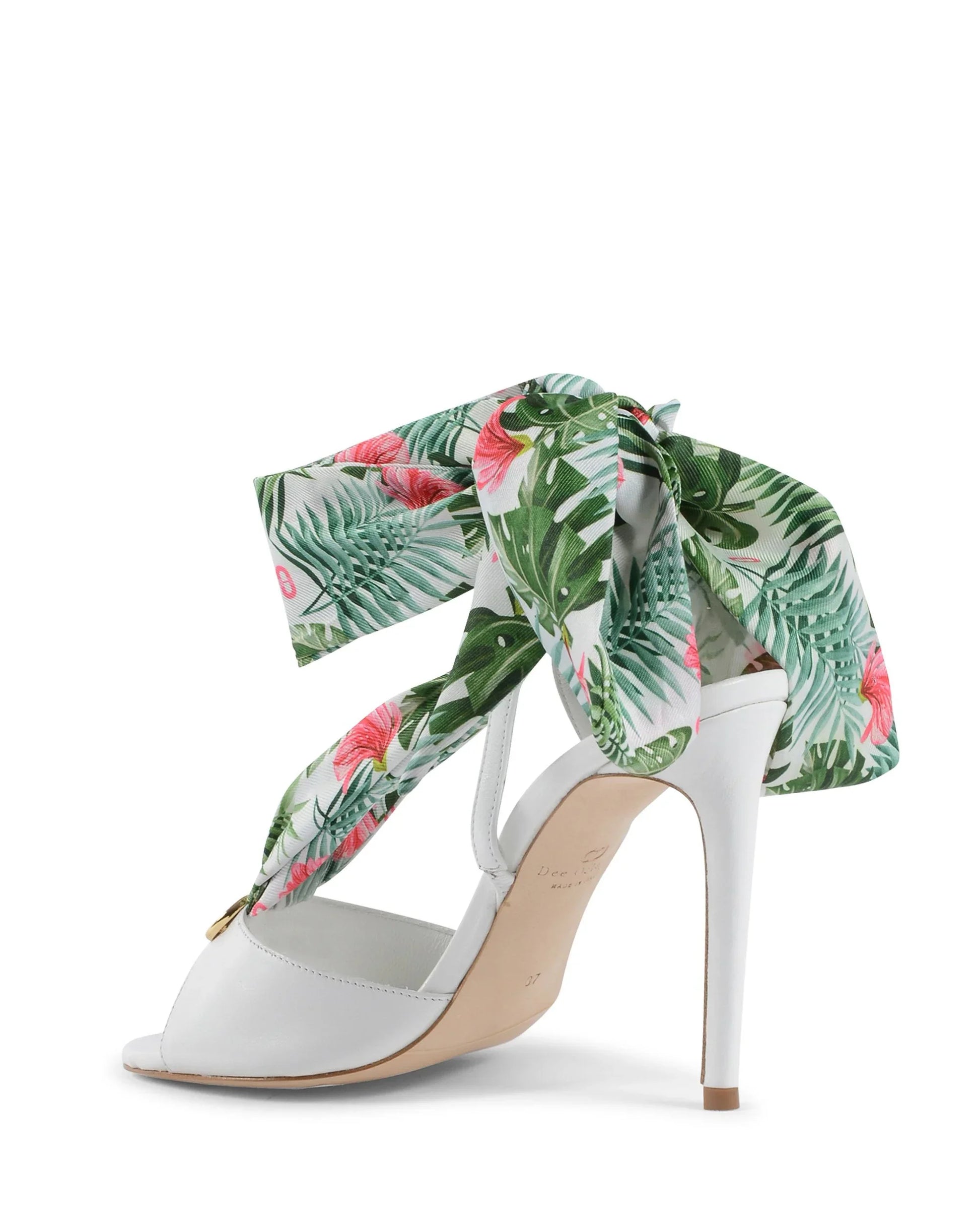 Evelyn Silk Printed Heel - Which Mark