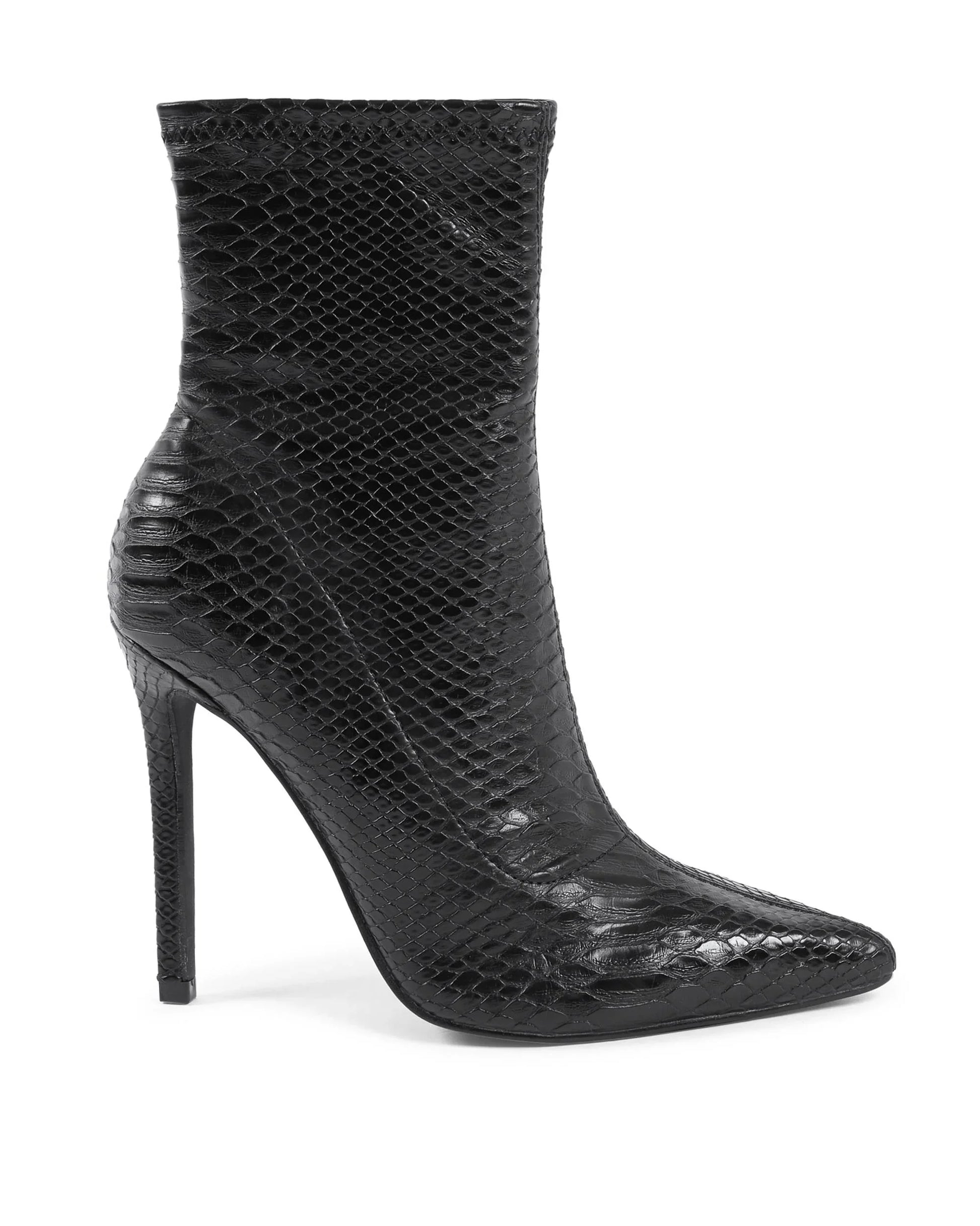 19V69 Italia Womens Ankle Boot Black HF006 NERO - Which Mark