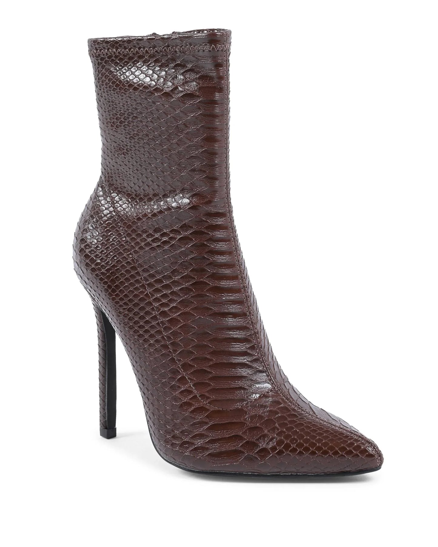 19V69 Italia Womens Ankle Boot Brown HF006 MARRONE - Which Mark