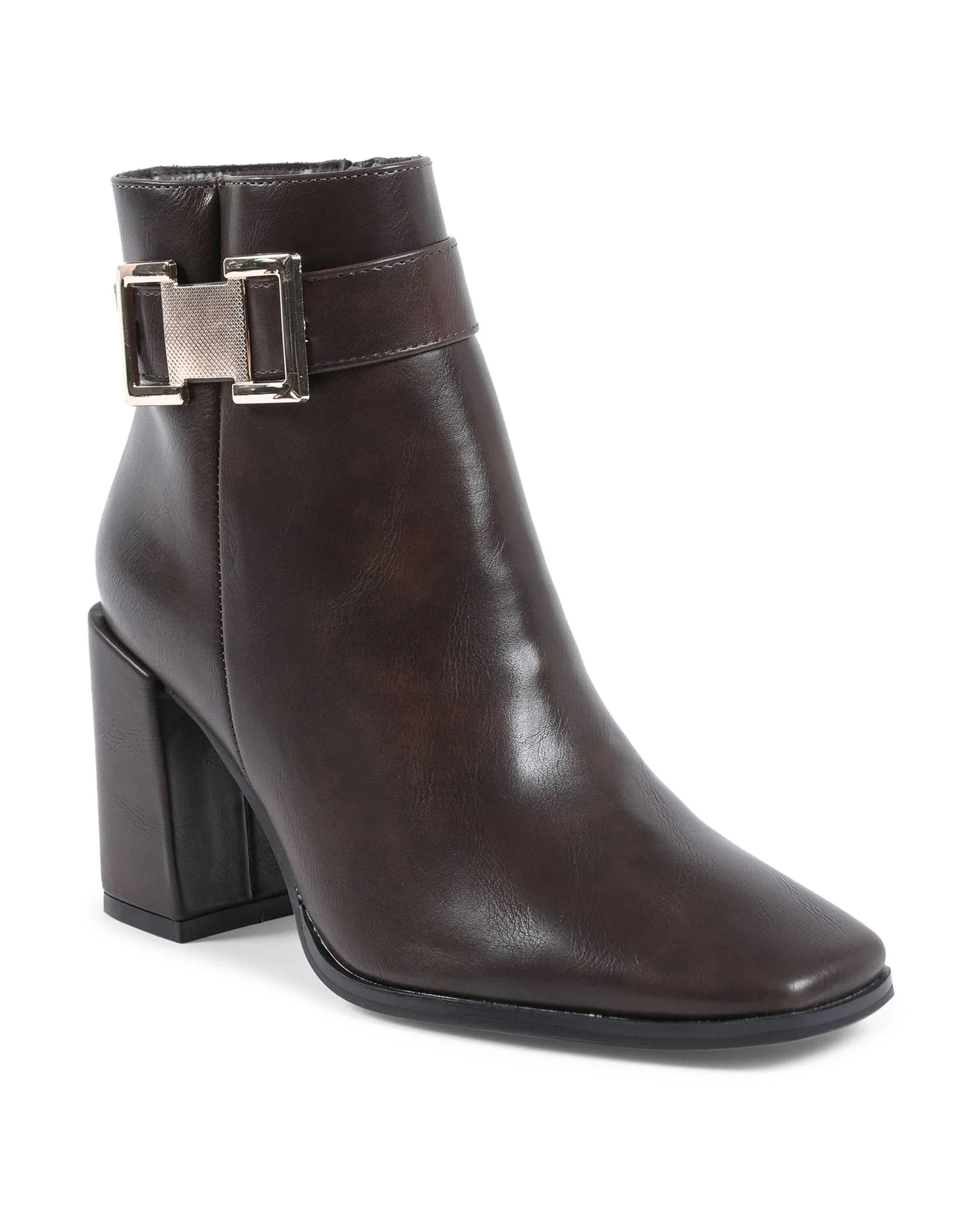 19V69 Italia Womens Ankle Boot Brown X726 MARRONE - Which Mark
