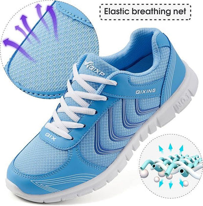 Alicegana Women's Athletic Road Running Lace up Walking Shoes Comfort Lightweight Fashion Sneakers Breathable Mesh Sports Tennis Shoes - Which Mark