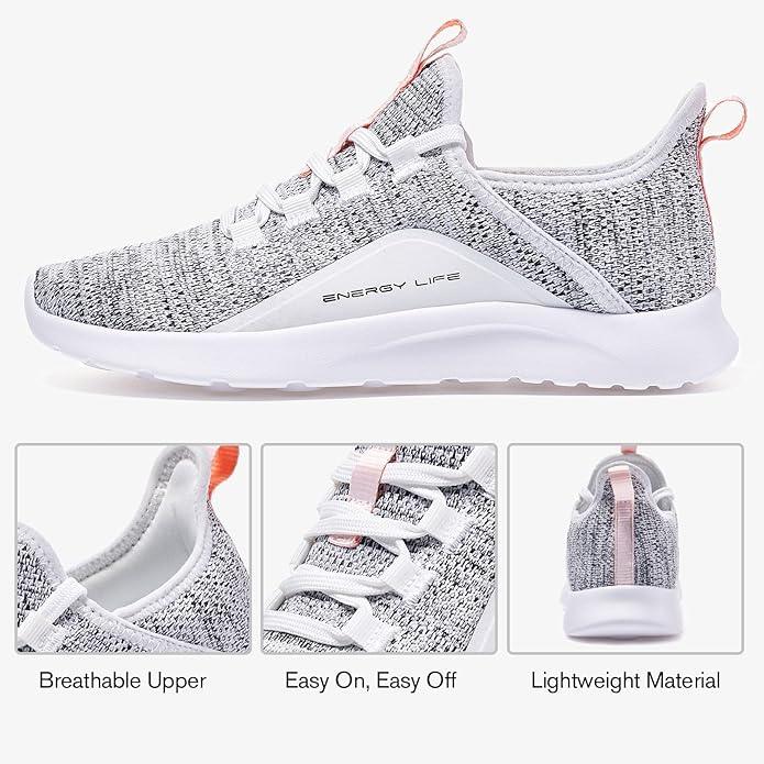 ALEADER Women's Energycloud Lightweight Slip On Walking Running Shoes - Which Mark