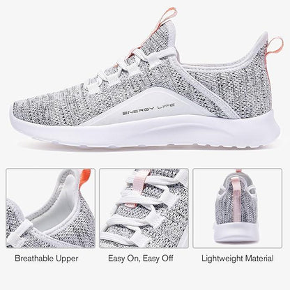 ALEADER Women's Energycloud Lightweight Slip On Walking Running Shoes - Which Mark