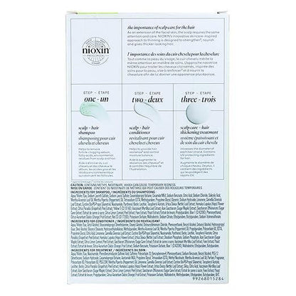 Nioxin Scalp + Hair Thickening System Kits | For Natural, Colored, & Damaged Hair with Light to Progressed Thinning | Strengthen & Boost Hair Density with Niacinamide & Biotin | Trial Size | 1 Month Supply - Which Mark