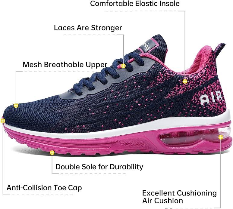 Autper Air Running Shoes for Women Comfortable Tennis Walking Shoes Women Sport Gym Sneakers .Size5.5-11 - Which Mark