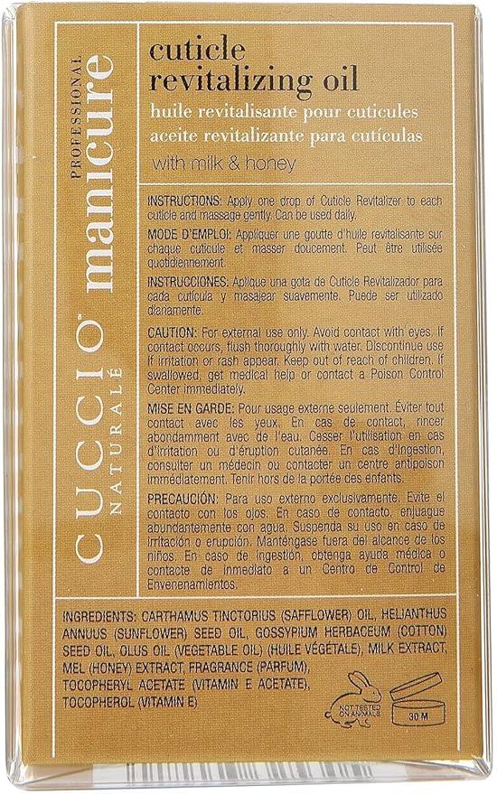 Cuccio Naturale Milk and Honey Cuticle Revitalizing Oil - Moisturizes and Strengthens Nails and Cuticles - Soothing and Nourishing - Paraben and Cruelty Free with Natural Ingredients - 2.5 oz - Which Mark