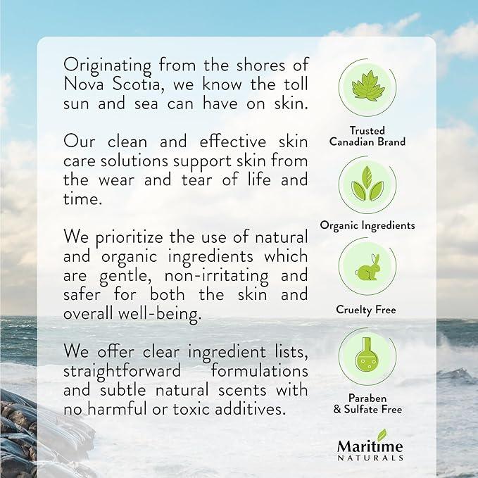 Maritime Naturals Retinol Moisturizer, Professional Grade Face Moisturizer with Hyaluronic Acid & Vitamin E, Face Cream for Women and Men, Organic Ingredients (120ml) Born in Nova Scotia, Canada - Which Mark