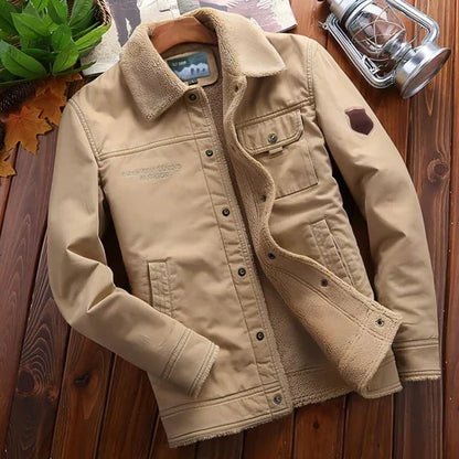 A.1 Jacket Plus Velvet Padded Winter Lapel Men - Which Mark