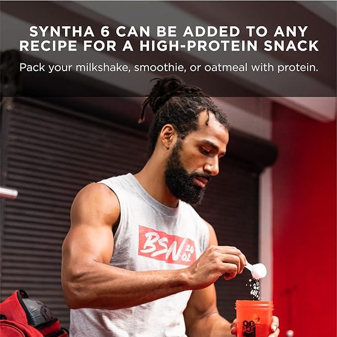 BSN SYNTHA-6 Premium Protein Powder Matrix: Whey Protein + Micellar Casein + Milk Protein Isolate, 2.270g - Vanilla Ice Cream, 48 servings (packaging may vary) - Which Mark