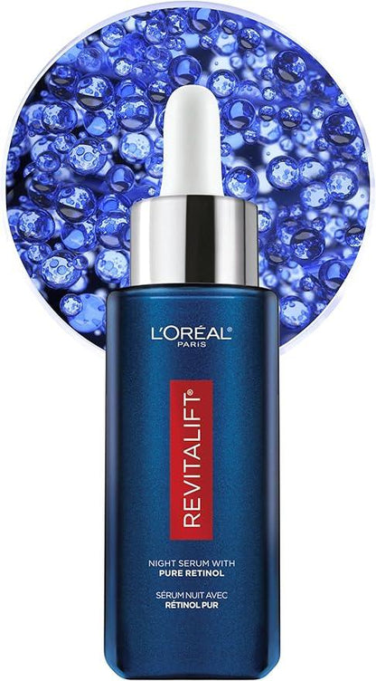 L’Oréal Paris Night Retinol Serum for Face, Revitalift Triple Power LZR, With 0.3% Pure Retinol, Moisturizes Skin and Eliminates Look of Deep Wrinkles, Skincare, 30 ml Climate Pledge Friendly - Which Mark