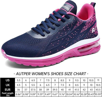 Autper Air Running Shoes for Women Comfortable Tennis Walking Shoes Women Sport Gym Sneakers .Size5.5-11 - Which Mark