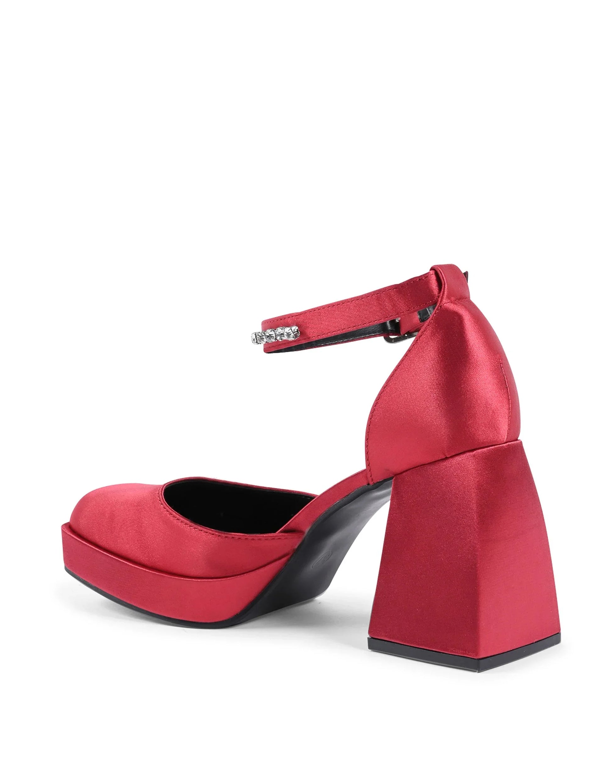 19V69 Italia Womens Ankle Strap Pump Bordeaux J010 BORDEAUX - Which Mark