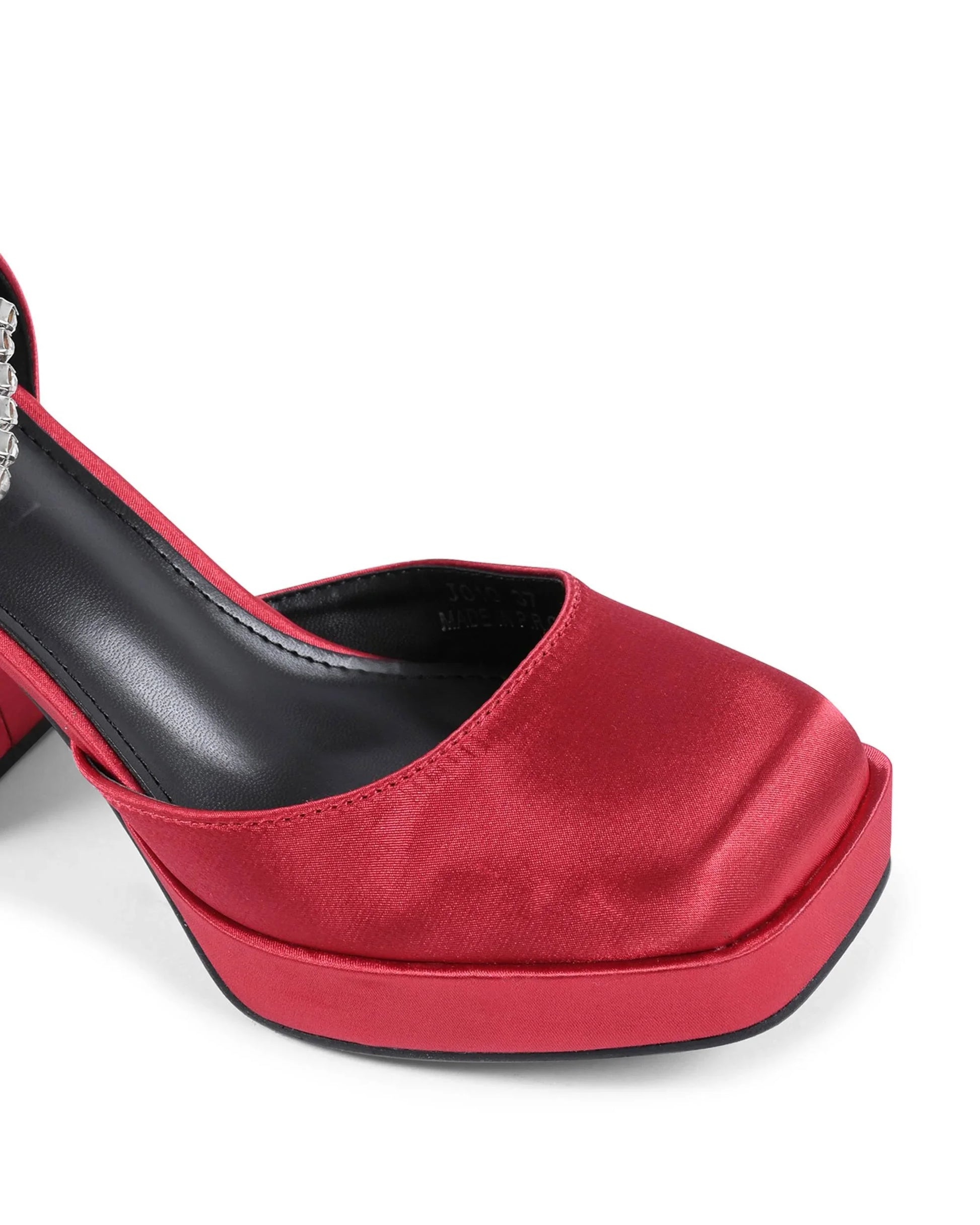 19V69 Italia Womens Ankle Strap Pump Bordeaux J010 BORDEAUX - Which Mark