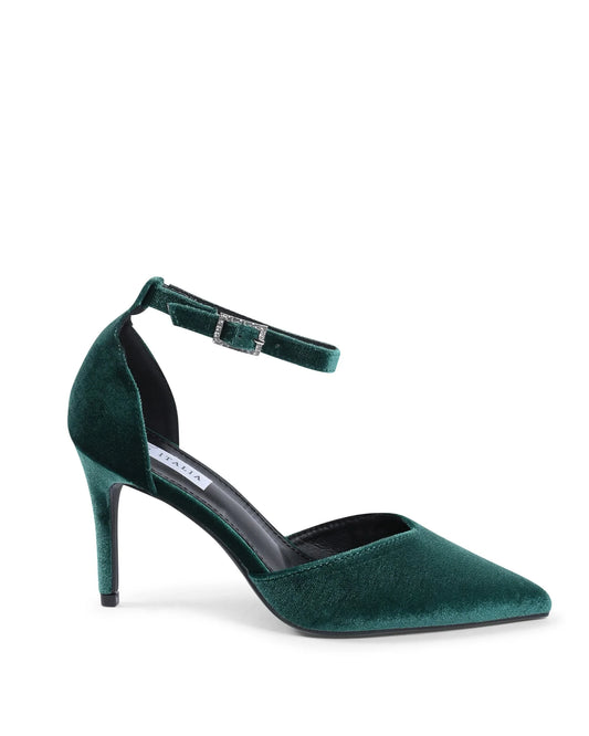 19V69 Italia Womens Ankle Strap Pump Green F0110 VERDE - Which Mark