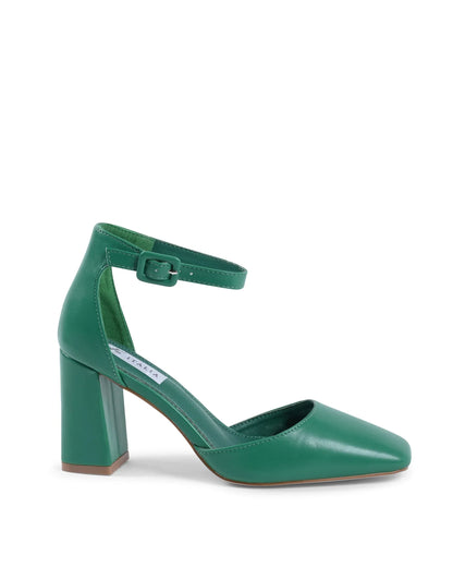 19V69 Italia Womens Ankle Strap Pump Green HLL0127 VERDE - Which Mark