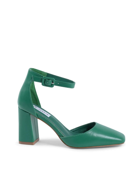 19V69 Italia Womens Ankle Strap Pump Green HLL0127 VERDE - Which Mark