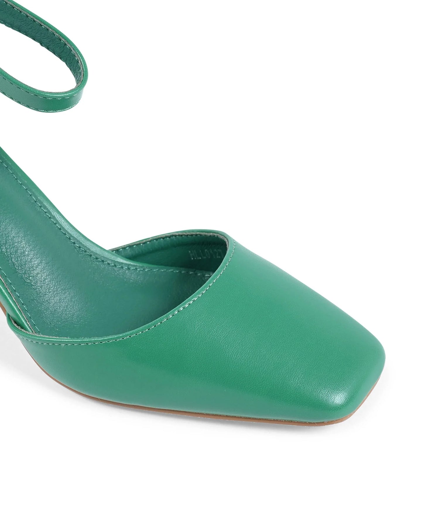 19V69 Italia Womens Ankle Strap Pump Green HLL0127 VERDE - Which Mark