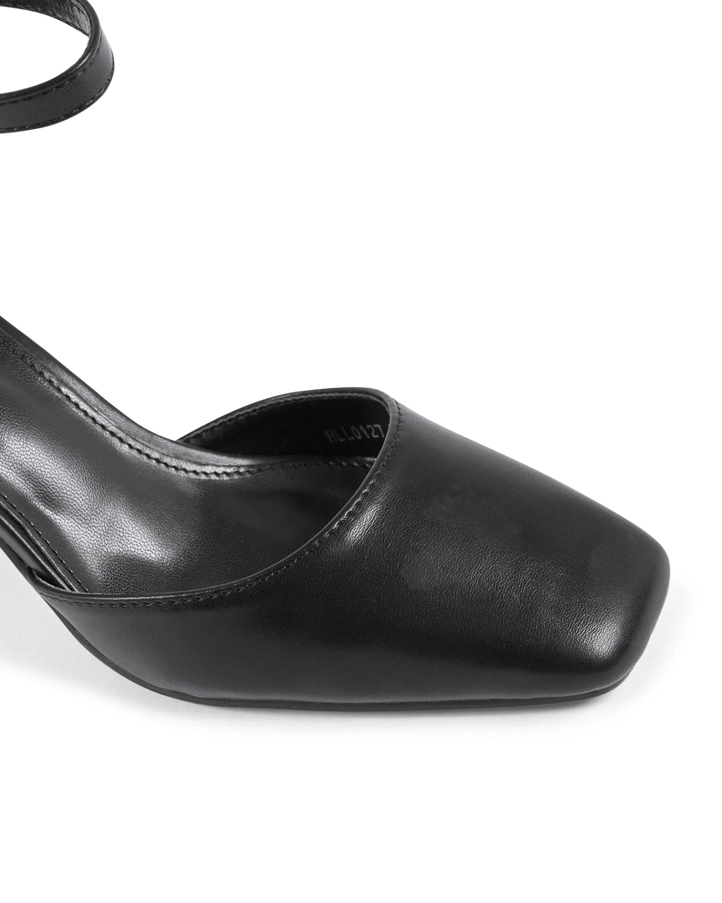 19V69 Italia Womens Ankle Strap Pump Black HLL0127 NERO - Which Mark