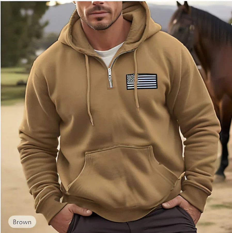 Sweater Men's Autumn New Casual Fashion Fashion Brand Hooded Trend - Which Mark