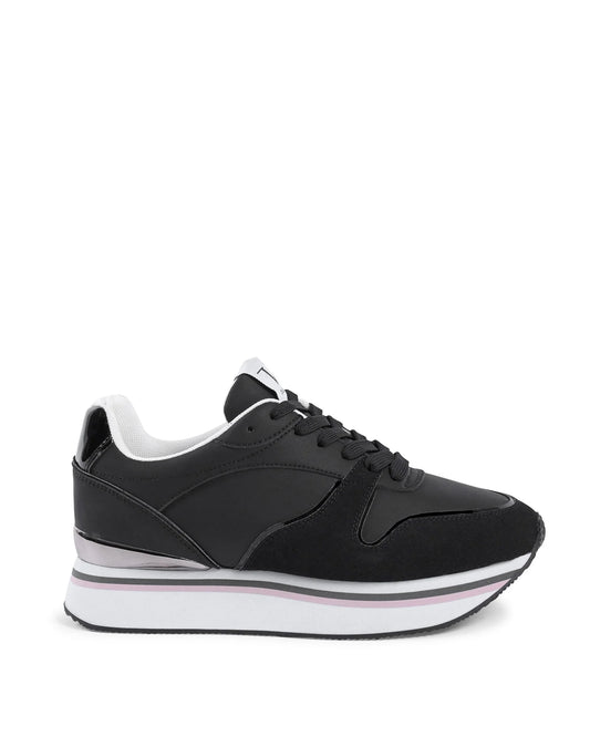V Italia Womens Sneaker Black SNK 003 W BLACK - Which Mark