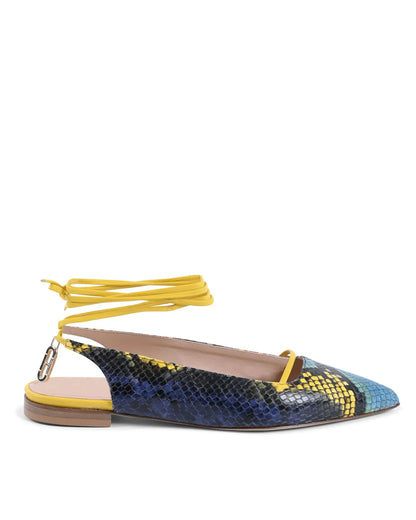 Brenda Flat Python - Blue/Yellow - Which Mark