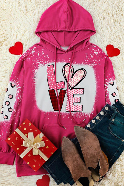 Leopard Print Drawstring Hoodie Women's Long Sleeve Sweater - Which Mark