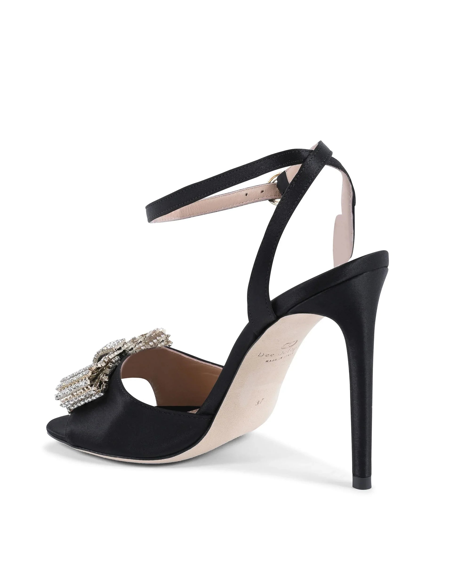 Satin Bow Sandal - Black - Which Mark