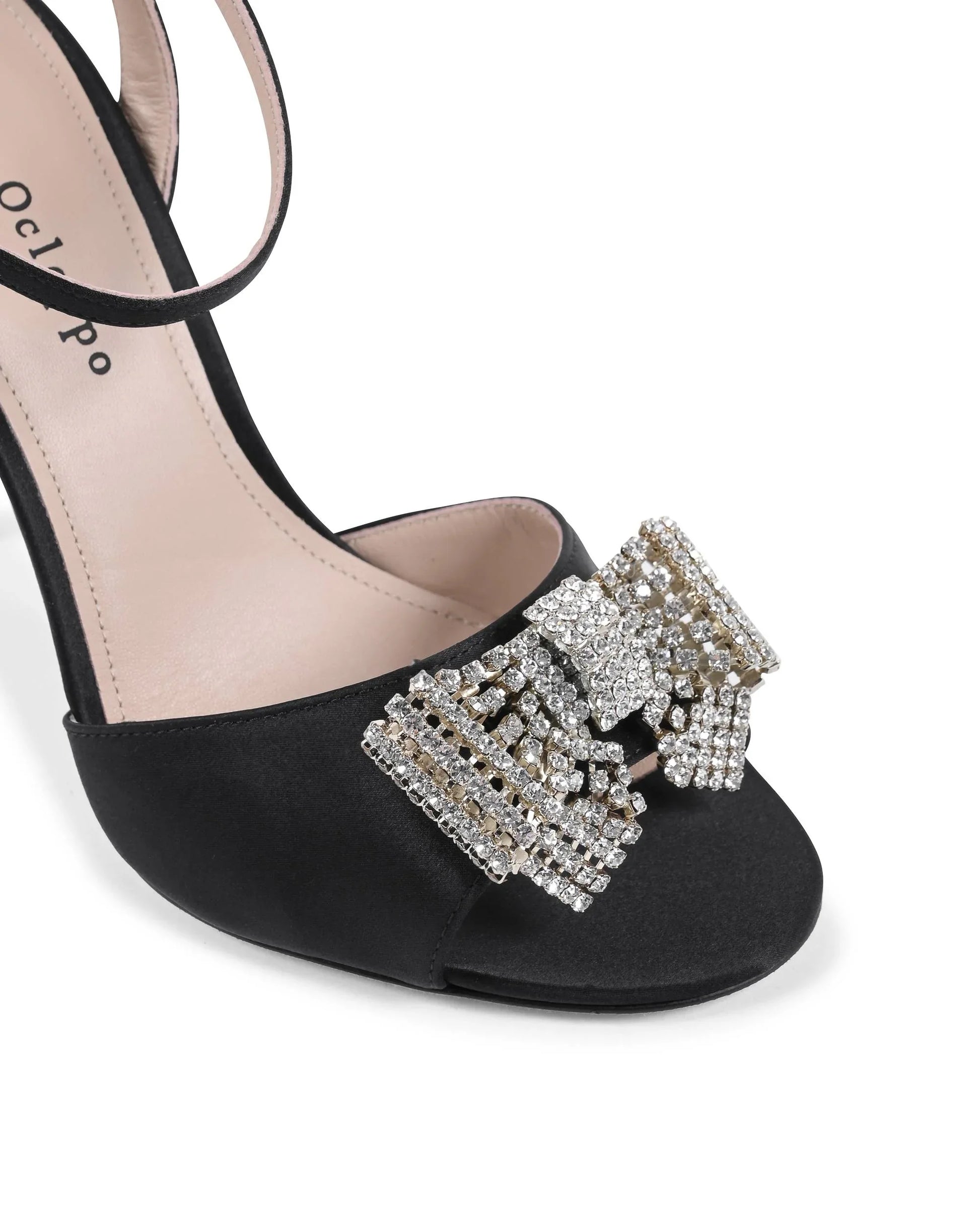 Satin Bow Sandal - Black - Which Mark