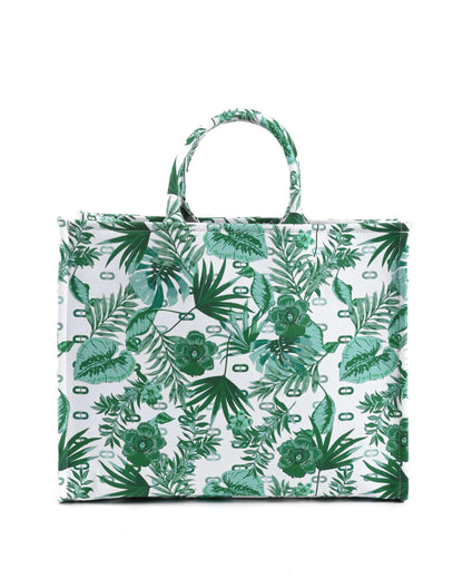 Dee Canvas Tote - Green - Which Mark