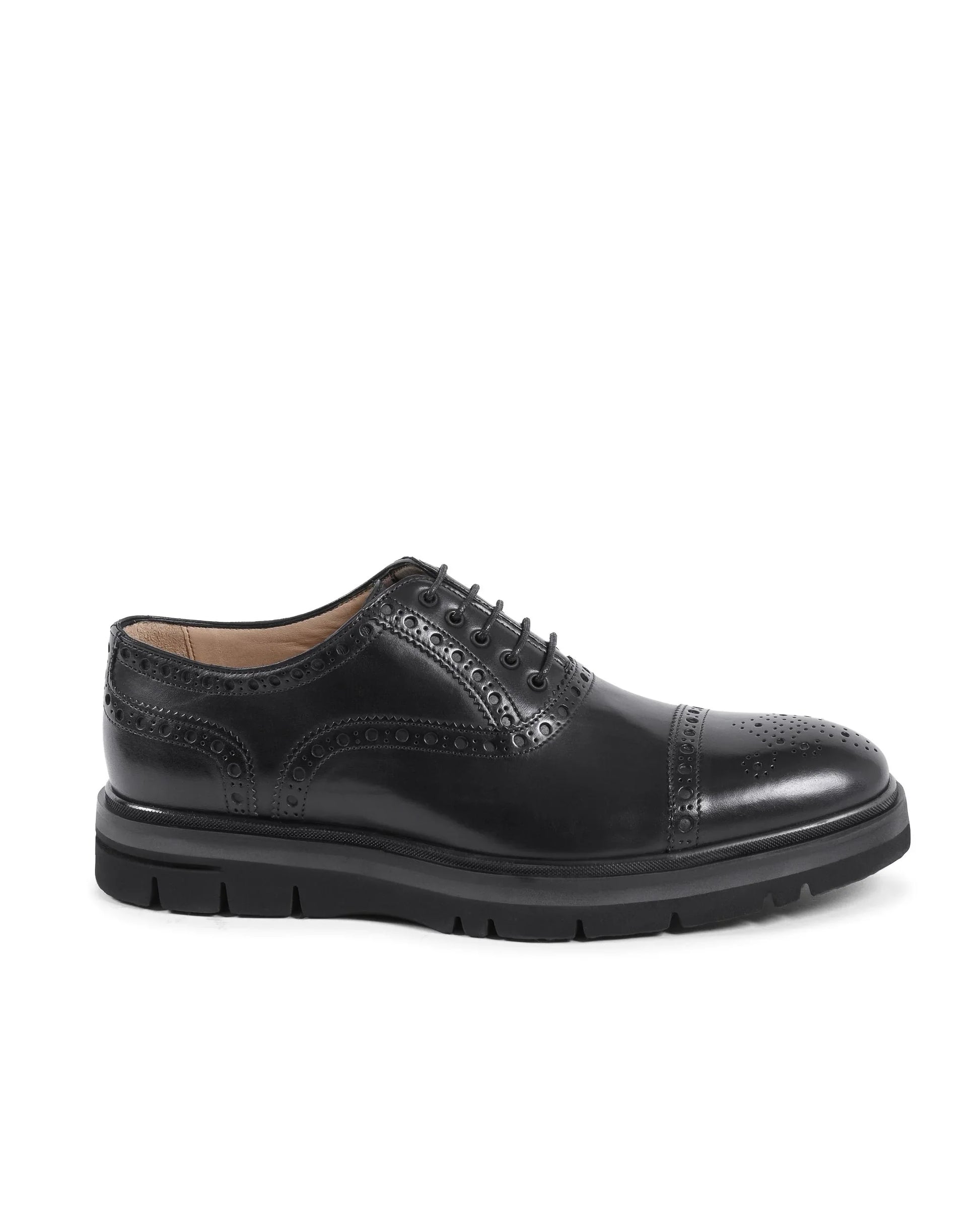 Dee Ocleppo Mens Brogue Shoes EB130 VITELLO NERO - Which Mark