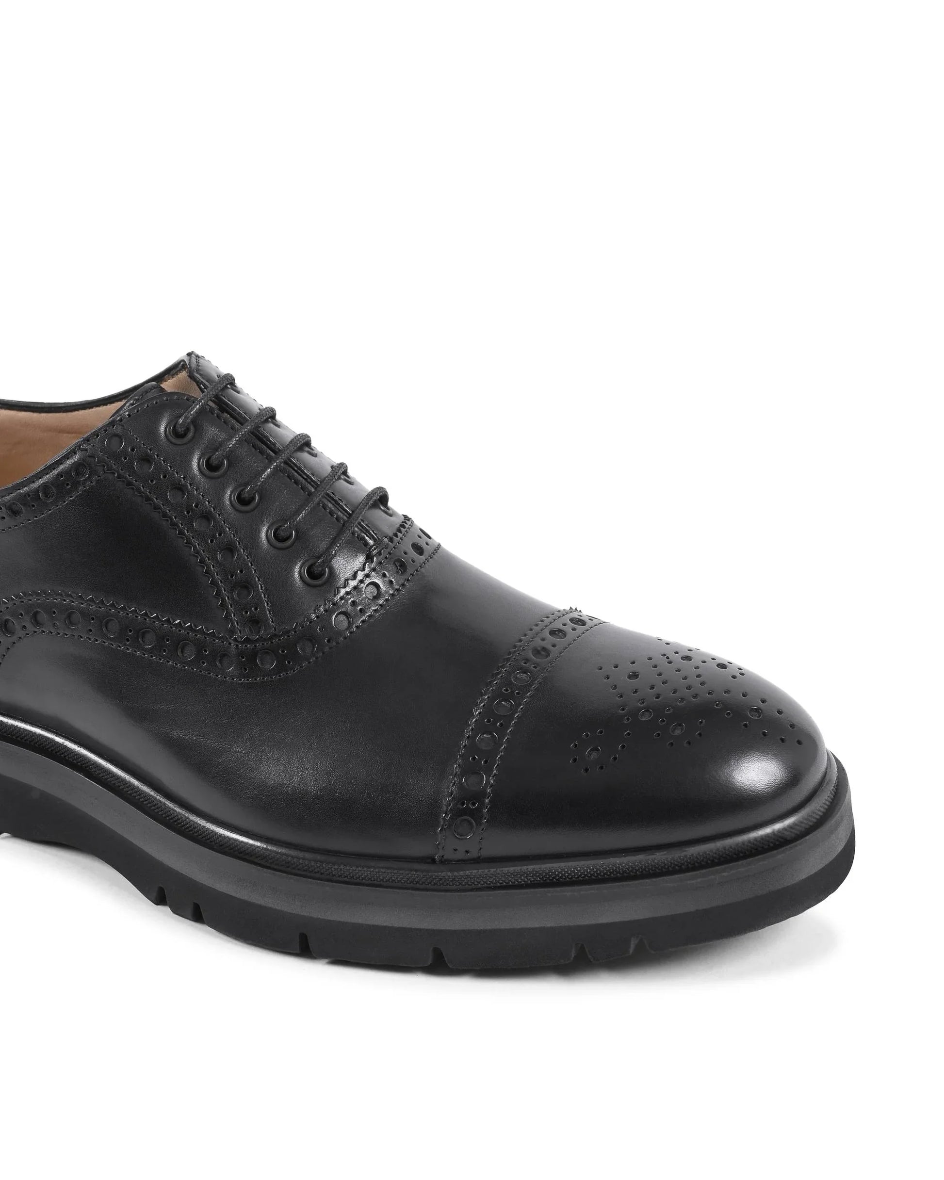 Dee Ocleppo Mens Brogue Shoes EB130 VITELLO NERO - Which Mark