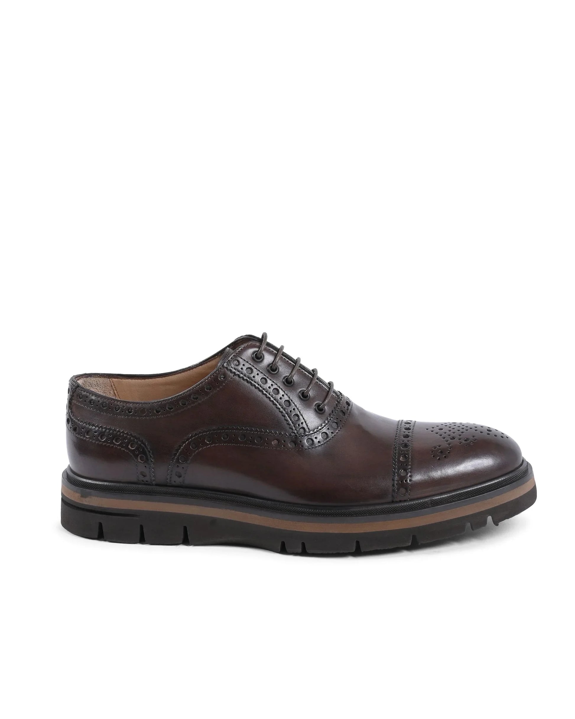 Dee Ocleppo Mens Brogue Shoes EB130 VITELLO CACAO - Which Mark