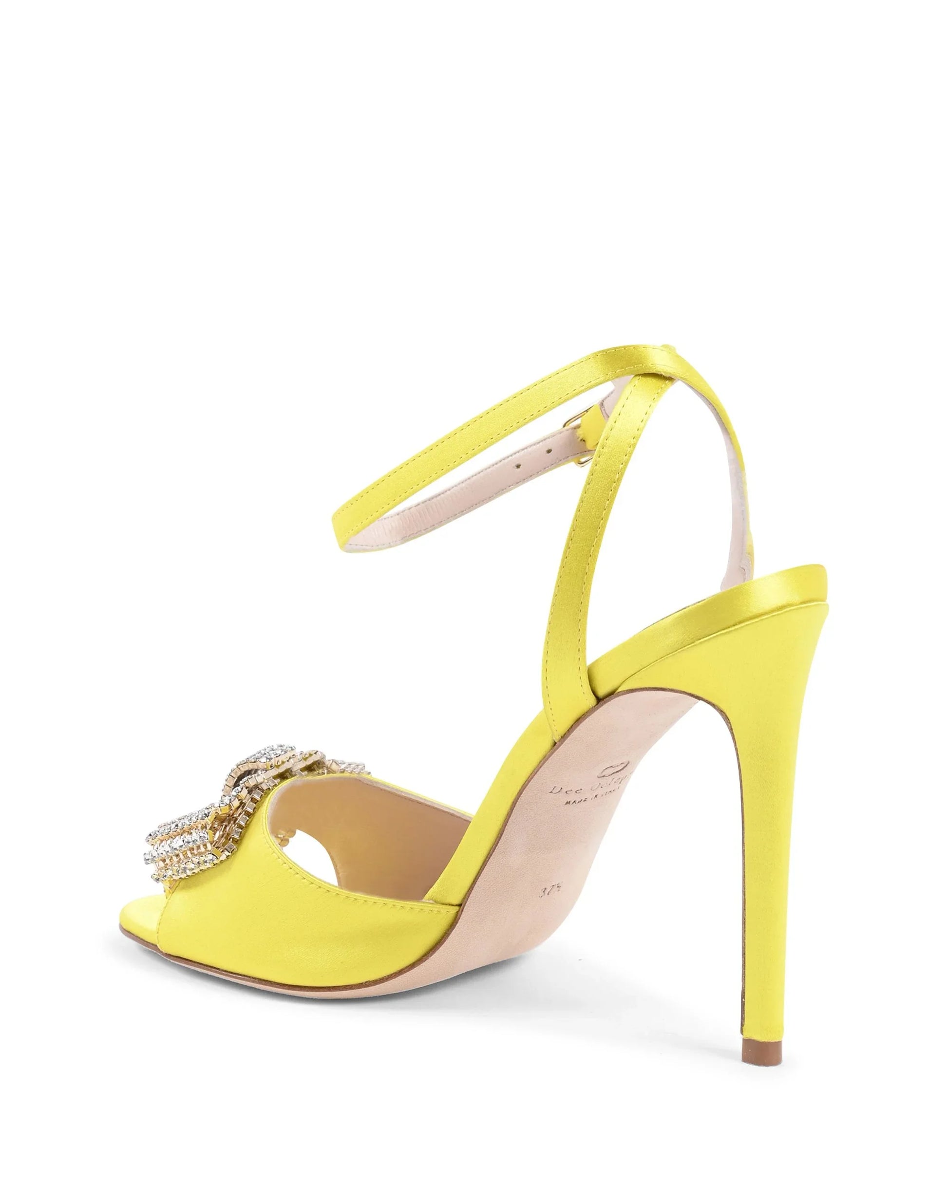 Satin Bow Sandal - Yellow - Which Mark