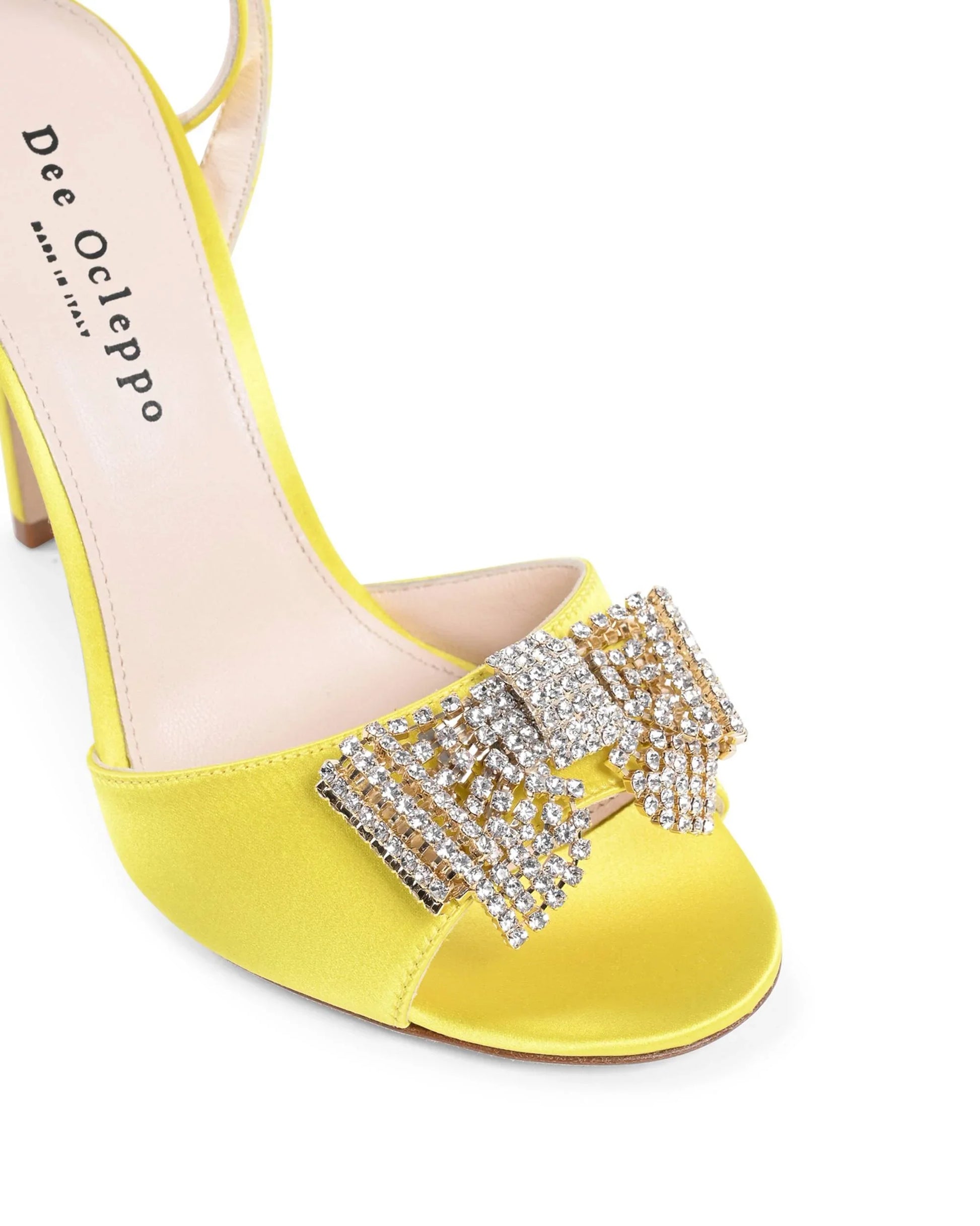 Satin Bow Sandal - Yellow - Which Mark
