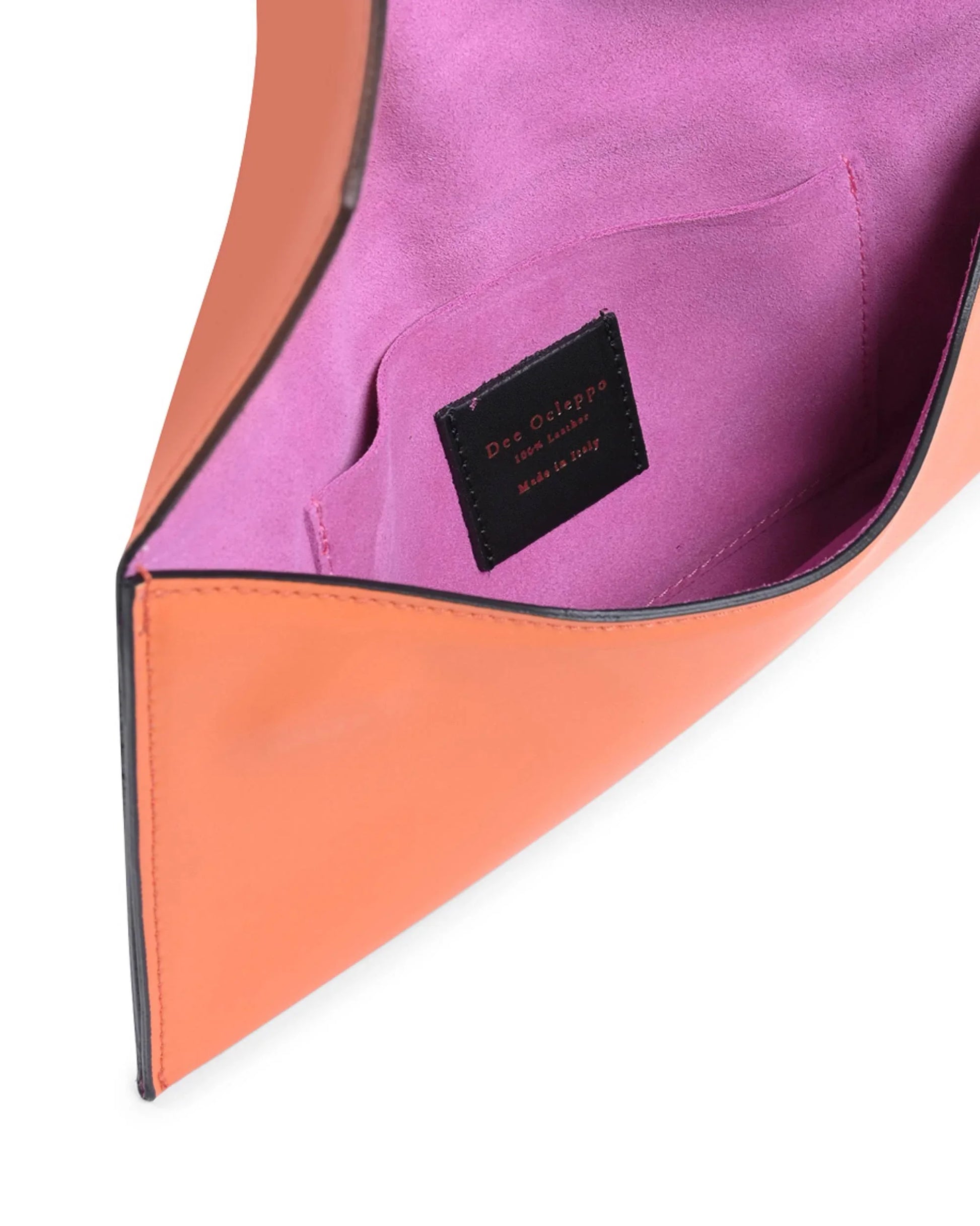 Leather Envelope Clutch Orange - Which Mark
