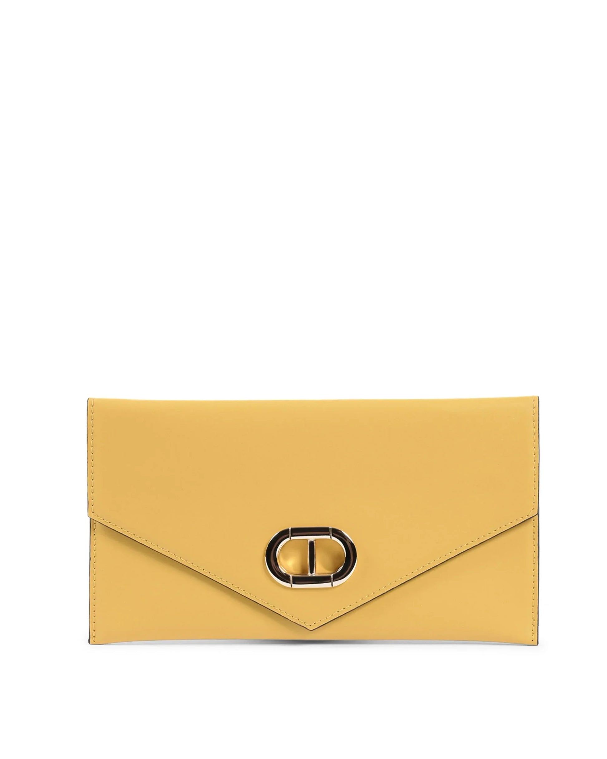 Leather Envelope Clutch Yellow - Which Mark