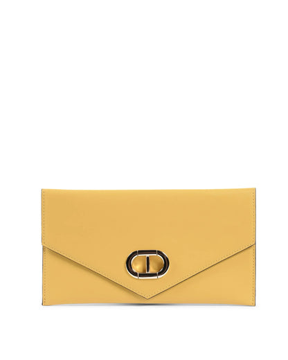 Leather Envelope Clutch Yellow - Which Mark